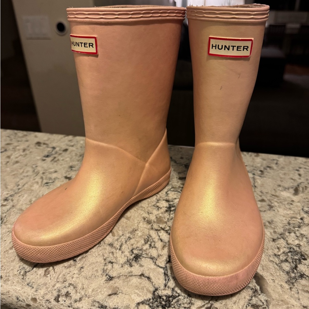 Hunter Kids Blush Pink Rain Boots